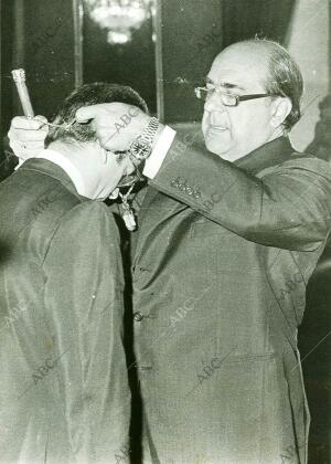 En la imagen, el concejal de más edad, Pedro Albert Lasierra, que fue el...