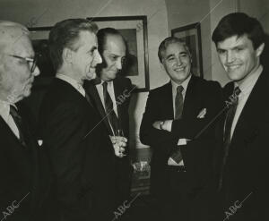 En la imagen, Juan Antonio Ruiz «Espartaco», Santiago Martín «El Viti», Paco...