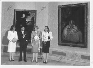 Segunda jornada Española de los Príncipes de Gales: en la Imagen, durante su...