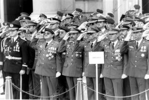 Desfile del día de las Fuerzas Armadas de 1992, en Madrid, Presidido por sus...