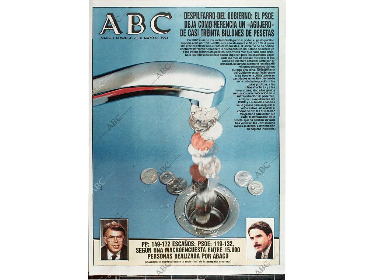 Periódico ABC MADRID 23-05-1993,portada - Archivo ABC