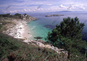 Islas Cies, 2003. Vistas de las playas de la isla