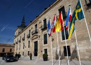 Fachada del Parador Nacional de Lerma, antiguo Palacio Ducal de Lerma de la...