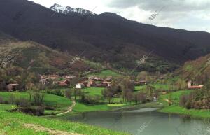 Vista de la Posada de Valdeón, en el Parque Nacional de Picos de Europa