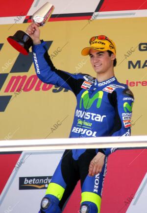 Dani Pedrosa durante el gran premio de España de Motociclismo