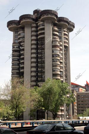 Edificios de Madrid. En la imagen Torres Blancas
