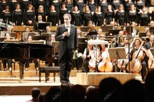 Jerome Traub Momentos antes del comienzo del concierto homenaje al maestro...