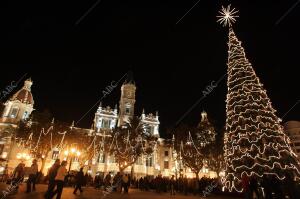 Encendido de las Luces de Navidad, en la plaza del Ayuntamiento