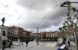 Alcalá de Henares. Madrid. Vista de la plaza de Cervantes