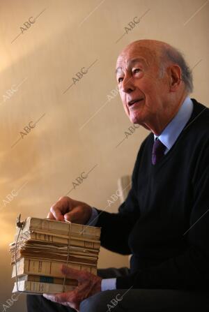 Entrevista con Giscard d'Estaing. Imagen Oscar del Pozo