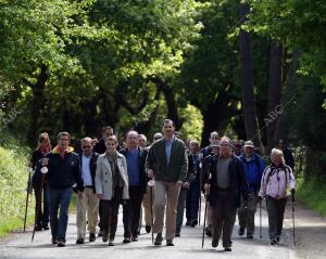 Visita de los Príncipes de Asturias a Santiago de Compostela después de haber...