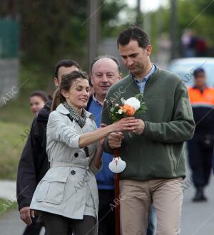 Visita de los Príncipes de Asturias a Santiago de Compostela después de haber...