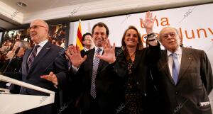 Noche electoral de Ciu.....Artur Mas....Duran Lleida....Jordi Pujol....Foto...