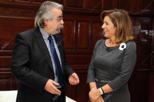 Reunión de la alcaldesa de Madrid Ana Botella con los principales partidos de la...