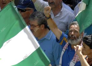 Detenciones de Policia en la Manifestacion en Malaga de Gordillo marcha en...