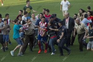 Presentacion del jugador del Atletico de Madrid David Villa
