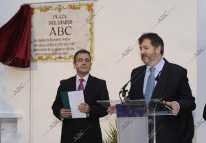 En la imagen, el director de ABC, Bieito Rubido, pronunciando su discurso