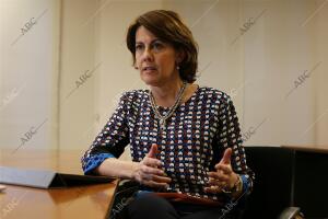 Pamplona 13 de febrero de 2014 Entrevista con Yolanda Barcina presidenta Navarra...