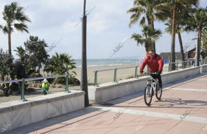 Zona del paseo Maritimo de Estepona Malaga donde Jose Tomas Reliza Ejerccios y...