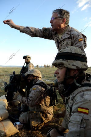 maniobras de la Brigada Acorazada Guadarrama XII en San Gregorio foto Fabián...