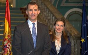 Los Reyes de España Don Felipe y Doña Letizia se reunen con las asociaciones de...