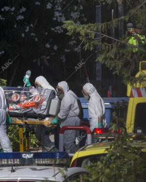 Miguel Pajares contagiado del virus del ebola llega al hospital Carlos III de...