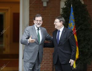 Reunión en la Moncloa de Ximo Puig y Mariano Rajoy