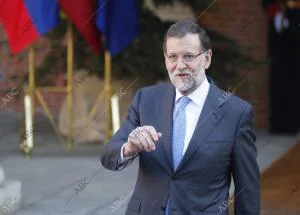 Reunión en el Palacio de la Moncloa del presidente del gobierno Mariano Rajoy...
