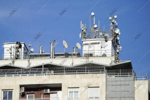 Antenas de telefonía móvil en los edificios