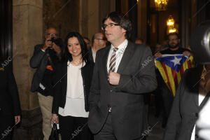 bate de investidura en el Parlamento de Cataluña del canditato de Junts Pel Si,...