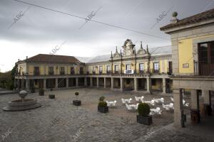 Brunete (Madrid) 28/04/2016. Vistas de la plaza Mayor