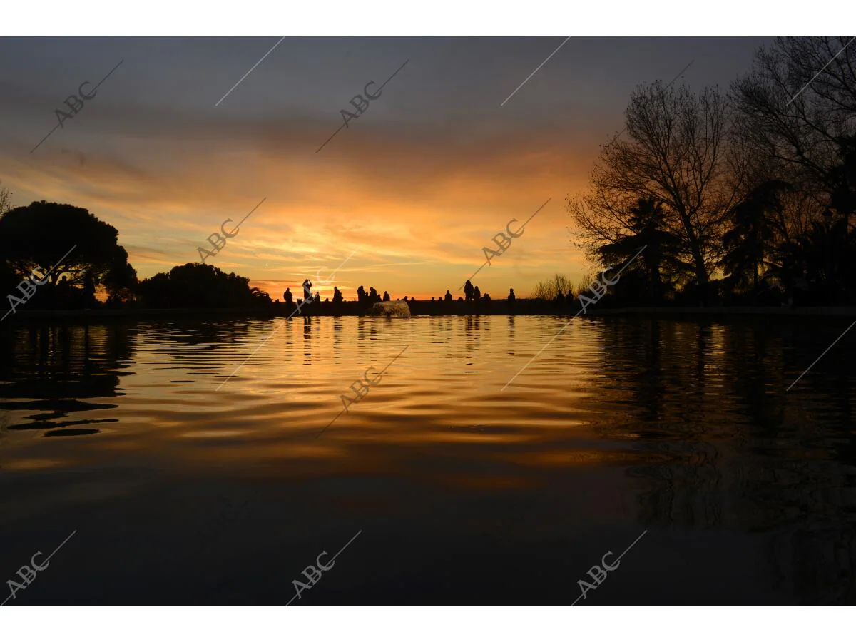 Atardecer En El Templo De Debod - Archivo ABC