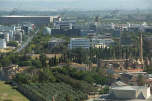 Vista Aérea de la cartuja desde torre Sevilla
