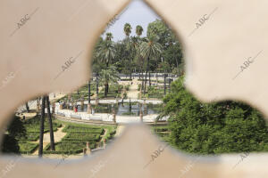 El alcalde Juan Espadas visit alas labores de restauración del Pabellón Real en...