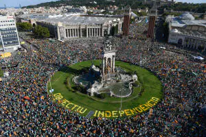 Manifestación Diada de Cataluña