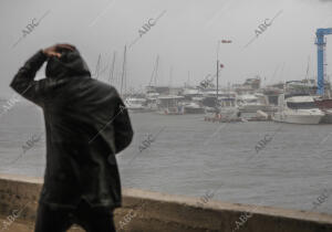 Temporal de viento y lluvia por la borrasca Gloria