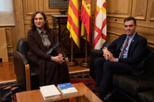 Reunión de la alcaldesa de Barcelona, Ada Colau, con el presidente del Gobierno,...