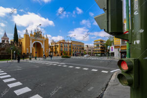 Vida cotidiana en el barrio de La Macarena, durante el estado de alarma por la...