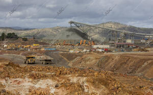 Trabajos en la mina a cielo abierto de Cerro Colorado