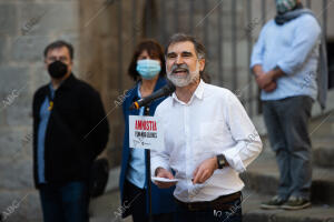 Jordi Cuixart, que hoy ha salido de la cárcel de Lledoners