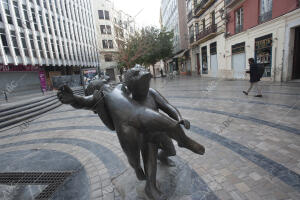 Calles de Málaga tras el cierre de la ciudad por Covid 19