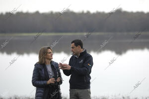 Visita al Parque de Doñana del presidente de la Junta de Andalucía, Juanma...