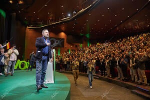 Asamblea extraordinaria del partido Vox, donde Santiago Abascal sale proclamado...