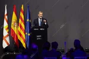 Su Majestad el Rey Felipe VI preside la cena de inauguración del Mobiel World...