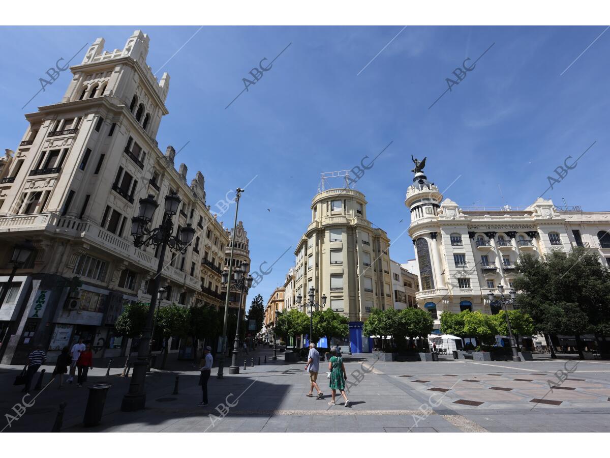 Reportaje de la plaza de las Tendillas - Archivo ABC