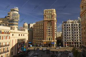 Gran Vía / plaza del Callao. Edificio de la asociación de la Prensa