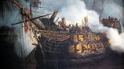 Bucentaure, el buque de Villeneuve en Trafalgar