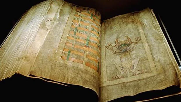 Imagen del ‘Codex Gigas’ en 1906