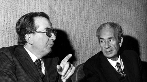Aldo Moro con Giulio Andreotti