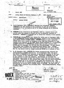 Documento desclasificado de la CIA